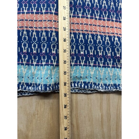 Sundance Merino Wool Knit Cardigan Duster Colorful XS Wood Buttons Shoreline EUC - Picture 6 of 8